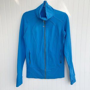 Lululemon Forme Zip Up Jacket in Cornflower Blue Royal Size 6